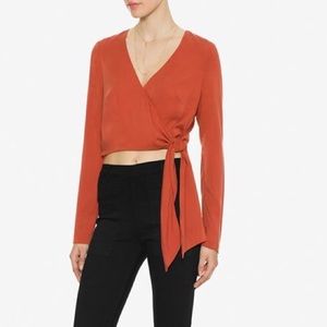 Intermix exclusive Whitney wrap top